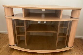 TV stolek se skleněnými dvířky