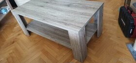 Konferenční stolek dub sonoma šedá - 1