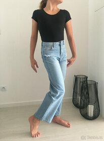 Dívčí džíny s vysokým pasem (10 - 11 let)