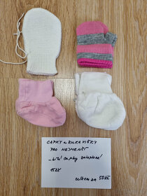 kojenecké ponožky, rukavicky, capáčky teplé