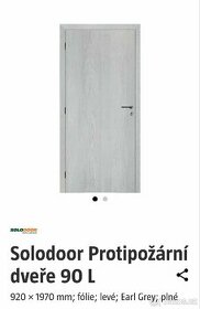 Protipožární dveře, nové nerozbalené, pc 5000kč