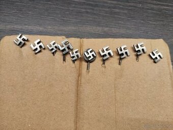 Ranné odznaky NSDAP - 10 ks, 3 druhy, Wehrmacht
