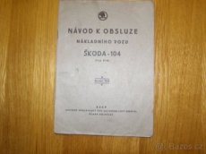 Prodám návod na obsluhu Škoda 104/II (typ 918)