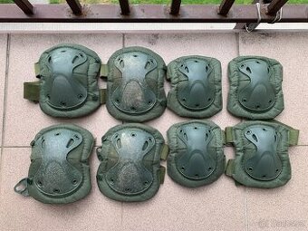 2x Taktické chrániče kolen a loktů pro airsoft