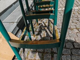 Barové židle Thonet ručně vyráběné ve Vídni rok 1999