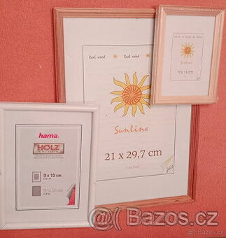 Rámečky dřevěné na obraz/foto