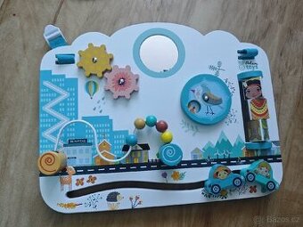 ADAM TOYS Dřevěná senzorická vzdělávací MOTORICKÁ TABULE