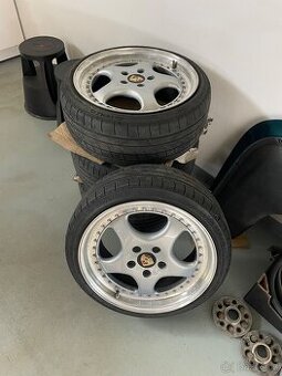 Alu dvoudilne 8x17" 5x112 podlozky 5x100