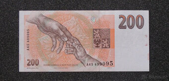 200 korun 1993, vzácná serie A65