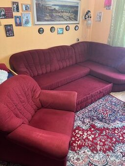 Sedací rohová souprava rozkládací