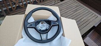 Multifunkční volant (kůže) saténově černý  NOVÝ