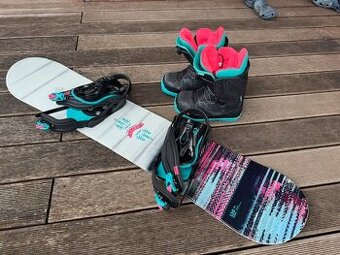 Dětský snowboard+vázání+boty