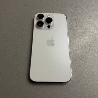 Jako nový iPhone 14 Pro 128GB silver, rok záruka