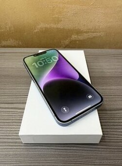 Apple iPhone 14 128GB modrá, 100% baterie
