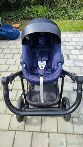 Baby design Husky 2019 navy blue a vajíčko Cybex aton 5