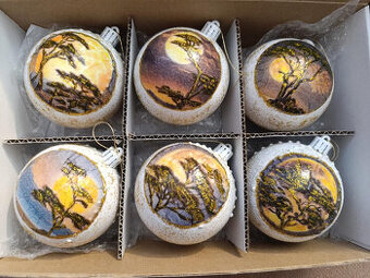 Vánoční ozdoby-západy slunce- ORIGINÁL poštovné zdarma - 1