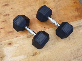 šestihranné činky 2x20kg (NOVÉ) - HEXA