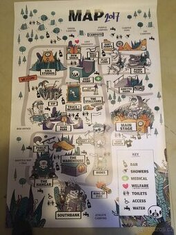 Plakat / mapa arealu NASS festival 2017