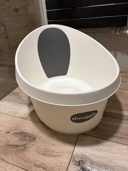 SHNUGGLE Vanička Toddler bílá se světle šedou opěrkou