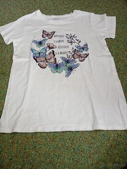 Dívčí bílé tričko