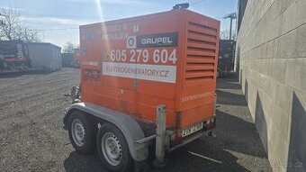 Elektrogenerátor na podvozku GRUPEL 40kVA Perkins nový motor