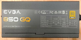 Zdroj EVGA 850 GQ Power Supply - zaruka do 8.3.2025