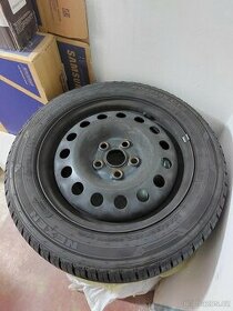 5ks letní pneu 195/60 R16 včetně plechových ráfků