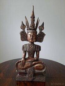 Drevena socha Buddha