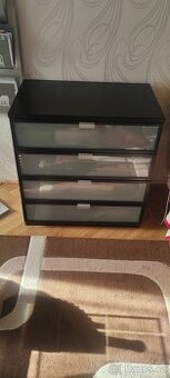 komoda HOPEN IKEA, 4 zásuvky, hnědá wenge