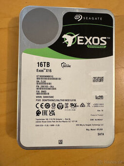Seagate Exos X16 16TB - HDD, 7200ot, SATA3, záruka