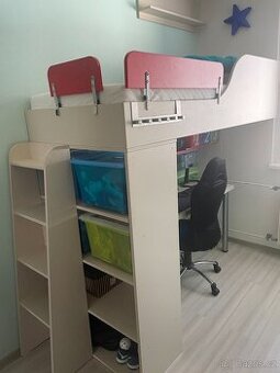 Komplet nábytek na míru - dětská patrová postel se stolem