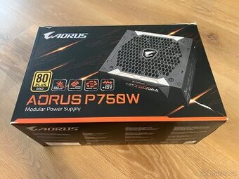 Modulární zdroj Gigabyte Aorus P750W - rozbalený