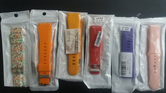 silikonový řemínek 22mm pro chytré hodinky, různé barvy