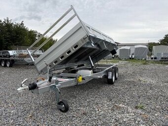Přívěsný vozík 300x185cm,hydraulicky sklopný 3-strany,3500kg