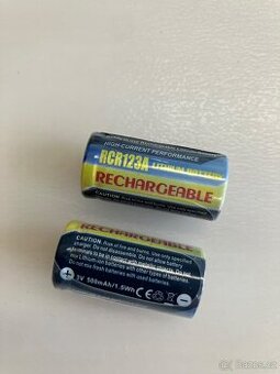 Nabíjecí fotobaterie CR123A, RCR123A, CR23, DL123A Li-Fe 3V