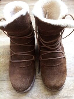 Kožené zimní boty velikost 39 WATERPROOF