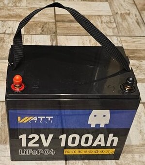 Prodám novou 12V 100 Ah baterii LIFEPO4 zn. WattCycle