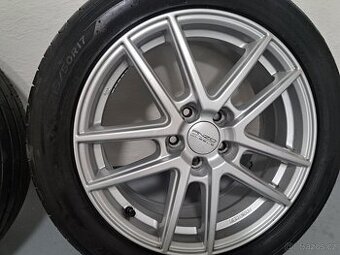 Alu kola  5 x 108 R17 +letni gumy vzorrk 80%