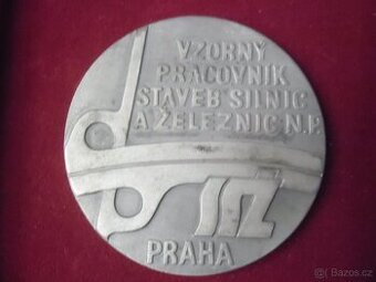 medaile - Vzorný pracovník SSŽ Praha