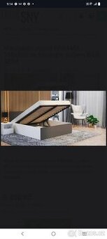 Manželská postel s úložným prostorem