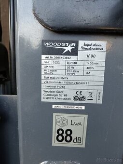 Woodstar štípačka dřeva na náhradní díly