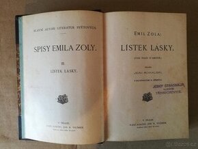 Kniha Emil Zola: Lístek lásky 1909