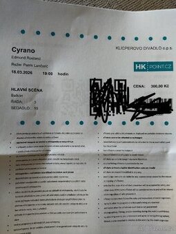 Cyrano - 18.3. - Klicperovo divadlo
