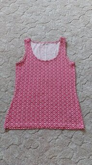 Tmavě růžové vzorované tílko