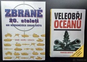 Knihy "Zbraně 20. století" a "Veleobři oceánů"