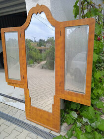 Prodám levně starožitné dřevěné zrcadlo - 1