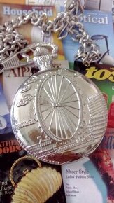 dvoupláštové kapesní hodinky-motiv PRATERSTERN