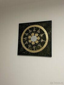 obraz s orientálními motivy 75x75cm plátno