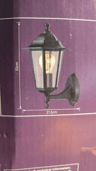 Venkovní nástěnné světlo Lucerna Livarno Home Led , nepoužív