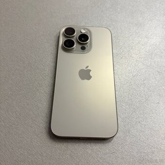 iPhone 15 Pro 256GB natural titan, 12 měsíců záruka